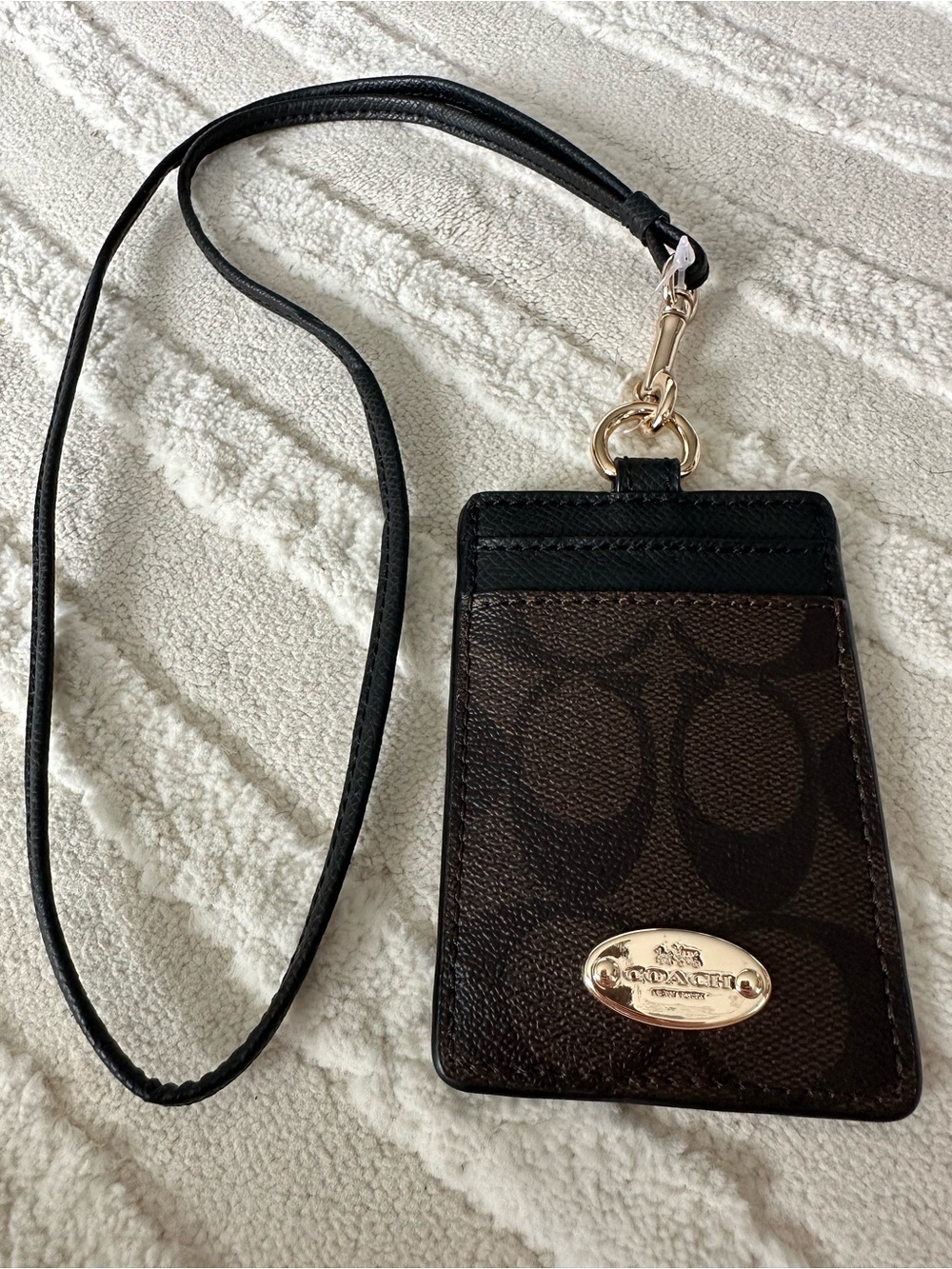 Coach | Signature Canvas Lanyard ID Holder